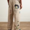 Ivy Wide-Leg Pleated Printed Cotton-Corduroy Trousers - BK Ivy Wide-Leg Pleated Printed Cotton-Corduroy Trousers - BK