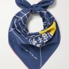 Fastcolor Printed Selvedge Cotton-Voile Bandana - E1