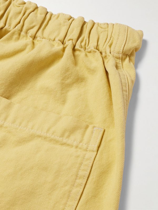 Easy Straight-Leg Cotton-Twill Drawstring Shorts - CU