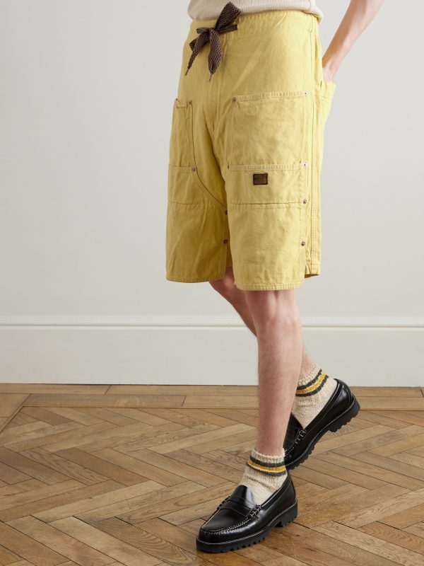 Easy Straight-Leg Cotton-Twill Drawstring Shorts - FR