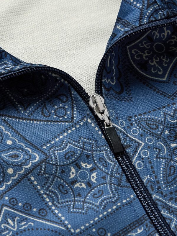 Cookie Bandana-Print Striped Shell Track Jacket - CU Cookie Bandana-Print Striped Shell Track Jacket - CU