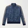 Cookie Bandana-Print Striped Shell Track Jacket Cookie Bandana-Print Striped Shell Track Jacket