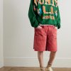 Easy Straight-Leg Cotton-Twill Drawstring Shorts - OU Easy Straight-Leg Cotton-Twill Drawstring Shorts - OU
