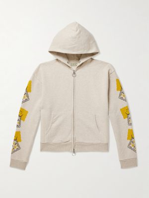 Printed Cotton-Jersey Zip-Up Hoodie Printed Cotton-Jersey Zip-Up Hoodie