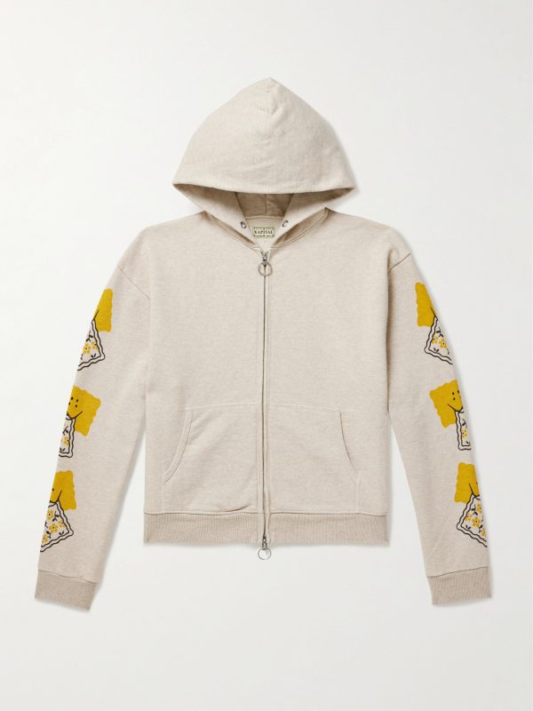 Printed Cotton-Jersey Zip-Up Hoodie Printed Cotton-Jersey Zip-Up Hoodie