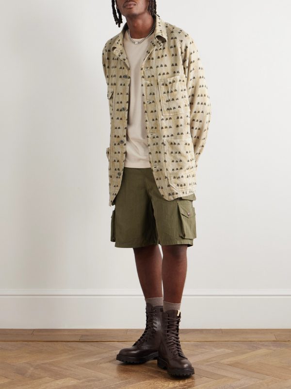 Cotton-Jacquard Overshirt - OU Cotton-Jacquard Overshirt - OU