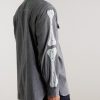 Appliquéd Panelled Cotton Shirt - BK