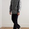 Appliquéd Panelled Cotton Shirt - OU