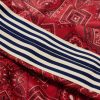 Wide-Leg Striped Webbing-Trimmed Bandana-Print Tech-Jersey Track Pants - E1