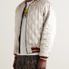 Souvenir Padded Embroidered Cotton-Velvet Bomber Jacket - E2 Souvenir Padded Embroidered Cotton-Velvet Bomber Jacket - E2