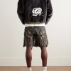 Souvenir Padded Embroidered Cotton-Velvet Bomber Jacket - OU Souvenir Padded Embroidered Cotton-Velvet Bomber Jacket - OU