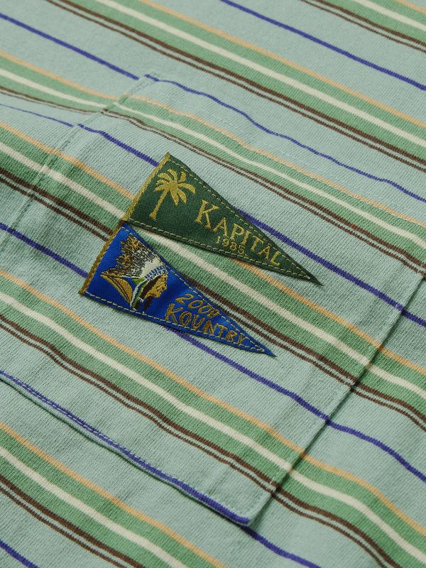 Logo-Appliquéd Striped Cotton-Jersey T-Shirt - CU Logo-Appliquéd Striped Cotton-Jersey T-Shirt - CU