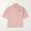 Box Striped Embroidered Cotton-Piqué Polo Shirt Box Striped Embroidered Cotton-Piqué Polo Shirt
