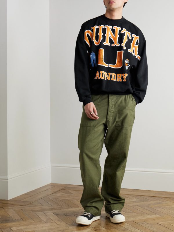 Printed Cotton-Jersey Sweatshirt - OU