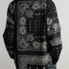Bandana-Print Patchwork Cotton-Gauze Shirt - BK