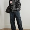 Bandana-Print Patchwork Cotton-Gauze Shirt - OU
