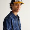 Life Kapriccio Mesh-Trimmed Printed Scuba Trucker Cap - OU Life Kapriccio Mesh-Trimmed Printed Scuba Trucker Cap - OU
