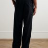 N.TRY Straight-Leg Printed Cotton-Jersey Sweatpants - BK