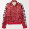 Cookie Bandana-Print Striped Shell Track Jacket Cookie Bandana-Print Striped Shell Track Jacket