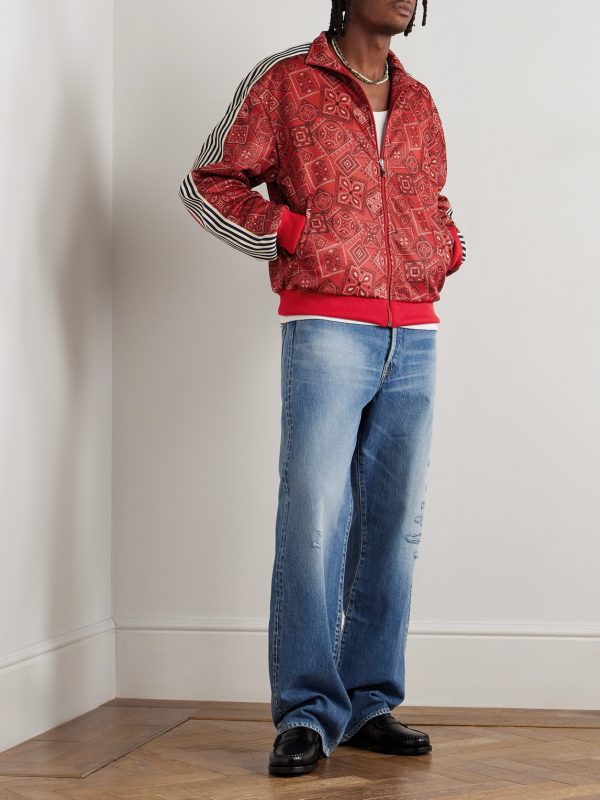 Cookie Bandana-Print Striped Shell Track Jacket - OU Cookie Bandana-Print Striped Shell Track Jacket - OU
