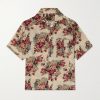 Camp-Collar Printed Woven Shirt Camp-Collar Printed Woven Shirt