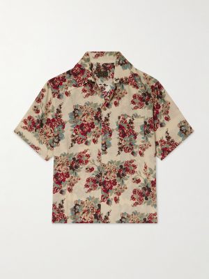 Camp-Collar Printed Woven Shirt Camp-Collar Printed Woven Shirt
