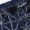 Dojo Easy Wide-Leg Belted Embroidered Denim Shorts - E1 Dojo Easy Wide-Leg Belted Embroidered Denim Shorts - E1