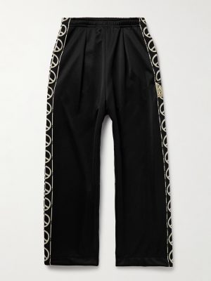 TH.D.D. Wide-Leg Pleated Webbing-Trimmed Tech-Jersey Track Pants TH.D.D. Wide-Leg Pleated Webbing-Trimmed Tech-Jersey Track Pants