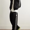 TH.D.D. Wide-Leg Pleated Webbing-Trimmed Tech-Jersey Track Pants - OU TH.D.D. Wide-Leg Pleated Webbing-Trimmed Tech-Jersey Track Pants - OU