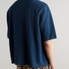 Box Striped Embroidered Cotton-Piqué Polo Shirt - BK Box Striped Embroidered Cotton-Piqué Polo Shirt - BK
