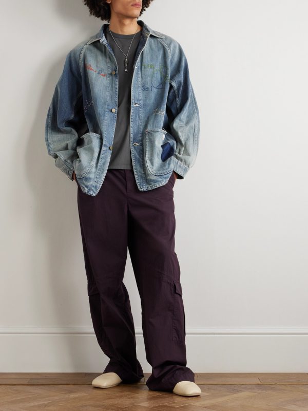 Cactus Embroidered Denim Jacket - OU Cactus Embroidered Denim Jacket - OU
