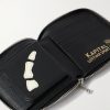 Thumbs-Up Mini Appliquéd Leather Zip-Around Wallet - E1 Thumbs-Up Mini Appliquéd Leather Zip-Around Wallet - E1