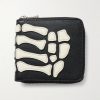 Thumbs-Up Mini Appliquéd Leather Zip-Around Wallet Thumbs-Up Mini Appliquéd Leather Zip-Around Wallet