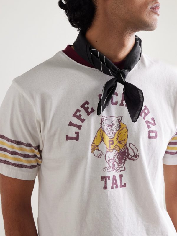 Fastcolor Printed Selvedge Cotton-Voile Bandana - OU
