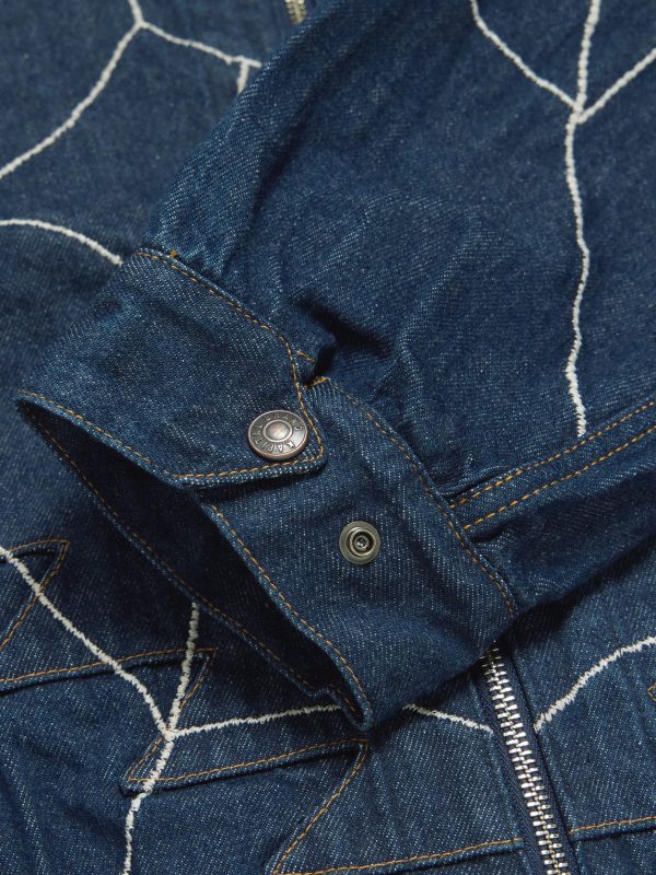 Thunderbird Embroidered Denim Blouson Jacket - E1 Thunderbird Embroidered Denim Blouson Jacket - E1