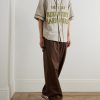 Great Kountry Grosgrain- and Felt-Trimmed Logo-Appliquéd Linen Shirt - OU Great Kountry Grosgrain- and Felt-Trimmed Logo-Appliquéd Linen Shirt - OU