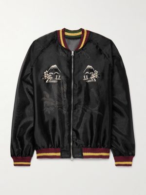 Souvenir Embroidered Organza Bomber Jacket Souvenir Embroidered Organza Bomber Jacket
