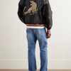 Souvenir Embroidered Organza Bomber Jacket - OU Souvenir Embroidered Organza Bomber Jacket - OU