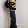 Magpie Easy Straight-Leg Cotton-Jacquard Drawstring Trousers - OU