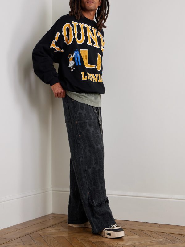 Magpie Easy Straight-Leg Cotton-Jacquard Drawstring Trousers - OU