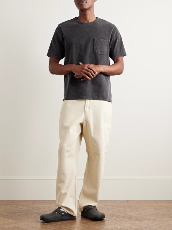 Garment-Dyed Cotton-Jersey T-Shirt - OU Garment-Dyed Cotton-Jersey T-Shirt - OU