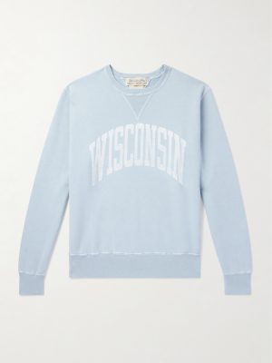Wisconsin Printed Cotton-Jersey Sweater