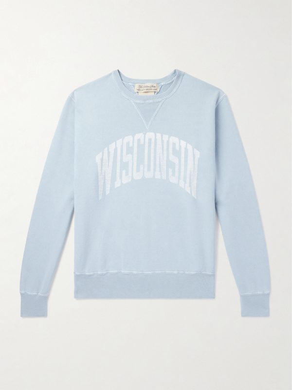 Wisconsin Printed Cotton-Jersey Sweater