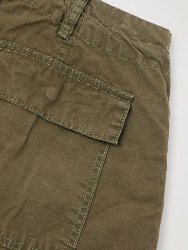 Wide-Leg Cotton-Canvas Drawstring Cargo Trousers - CU