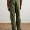 Straight-Leg Cotton-Canvas Trousers - BK
