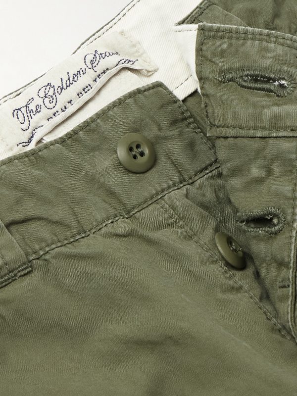 Straight-Leg Cotton-Canvas Trousers - E1