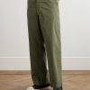 Straight-Leg Cotton-Canvas Trousers - FR