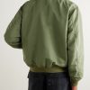Reversible Embroidered Satin-Twill and Twill Bomber Jacket - BK Reversible Embroidered Satin-Twill and Twill Bomber Jacket - BK