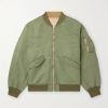 Reversible Embroidered Satin-Twill and Twill Bomber Jacket Reversible Embroidered Satin-Twill and Twill Bomber Jacket