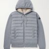 Quilted Wool-Blend Hooded Down Jacket Quilted Wool-Blend Hooded Down Jacket